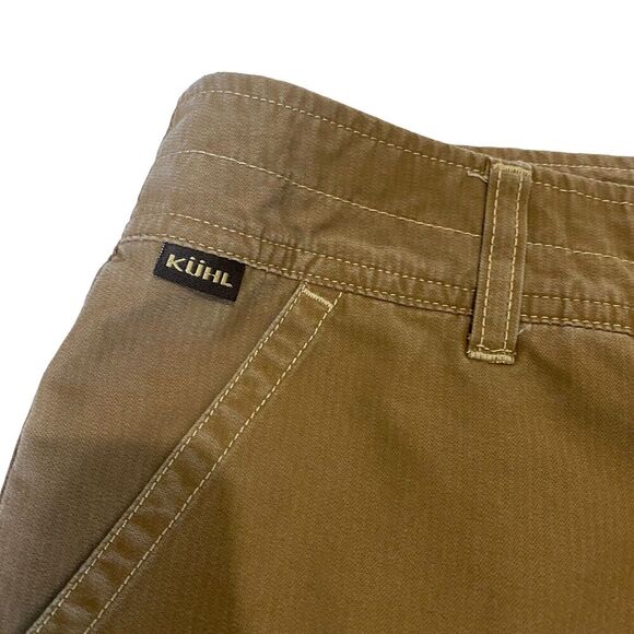 Kuhl Dry Renegade Utility Shorts Mens 38 Tan Mid Length Outdoor Hiking - Picture 3 of 8